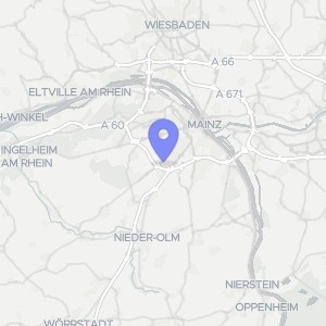 Karte von Holunderweg 49, 55128 Mainz , Bretzenheim