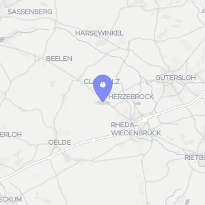 Karte von Uhlandstraße 10, 33442 Herzebrock-Clarholz, Herzebrock