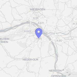 Karte von Albanusstraße 70, 55128 Mainz, Bretzenheim