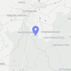 Karte von Poststraße 6, 26209 Hatten, Sandkrug
