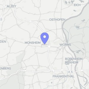 Karte von Grünstädter Straße 19, 67551 Worms, Pfedddersheim