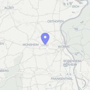 Karte von Lessingstraße 6, 67551 Worms, Pfedddersheim