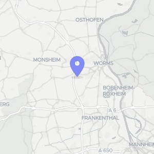 Karte von Oberwiesenstraße 6, 67551 Worms, Wiesoppenheim