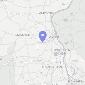 Karte von Wilhelm-Röpcke-Straße 28, 67551 Worms, Leiselheim