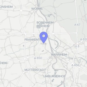 Karte von Gutenbergstr.  8, 00000 Ludwigshafen, Oppau