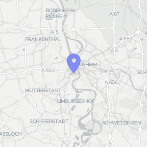 Karte von Brucknerstraße 9, 67061 Ludwigshafen, Mundenheim