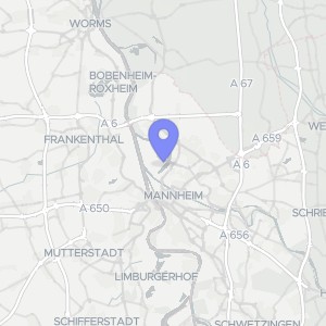 Karte von Friesenheimer Str.  20, 00000 Mannheim, Industriehafen