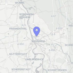 Karte von Untermühlaustr. 59/61, Pyramidenstr.  5/9, 00000 Mannheim, Neckarstadt
