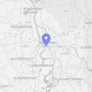 Karte von Augustaanlage 38,40,40a, 42, 00000 Mannheim, Oststadt