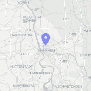 Karte von Waldhofstraße  83, 00000 Mannheim, Neckarstadt