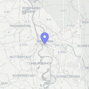 Karte von Tattersallstraße 4, 00000 Mannheim, Schwetzingerstadt