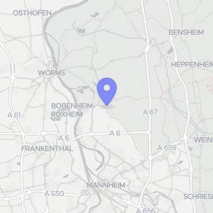 Karte von Krautgärten, 68623 Lampertheim