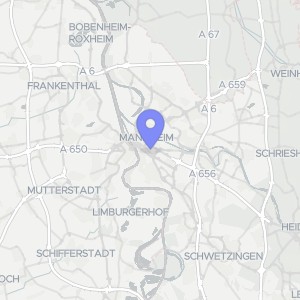Karte von Rheinhäuser Str.  50,52, 00000 Mannheim, Schwetzingerstadt