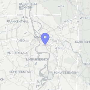 Karte von Neckarauer Straße 195 -201, 00000 Mannheim