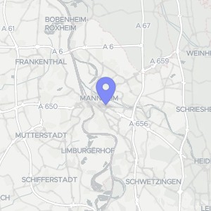 Karte von Augustaanlage  51, 00000 Mannheim