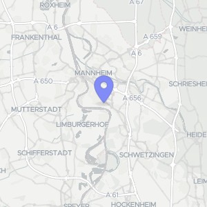 Karte von Maxstraße 53, 00000 Mannheim, Neckarau