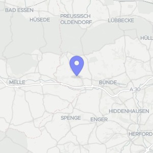 Karte von Schinkestraße 85, 32257 Bünde, Holsen