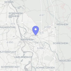 Karte von Haunauer Str.  38, 00000 Mannheim, Waldhof