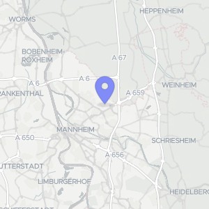 Karte von Abraham-Lincoln-Allee 42, 44, 46, 48, 50, 52, 54, 56, 58, 60, 62, 64, 66, Thomas-Jefferson-Straße 72, 74, 76, 78, 00000 Mannheim