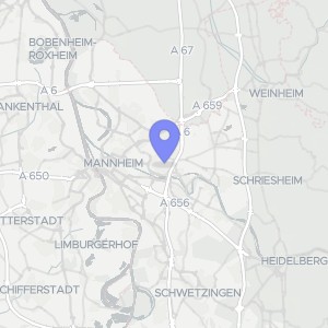 Karte von Feldstr. 7/Höhenstr.  24, 00000 Mannheim, Feudenheim