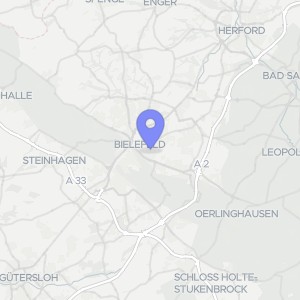 Karte von Oelmühlenstraße 105, 33604 Bielefeld, Mitte