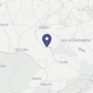 Karte von Spechtenberg 6, 33142 Büren, Harth