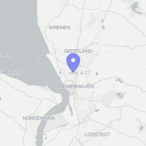 Karte von Steinkämpe  11a, 27580 Bremerhaven, Leherheide
