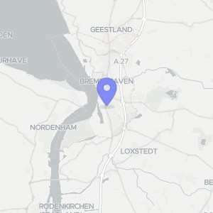 Karte von Westermannsgang 9, 27570 Bremerhaven