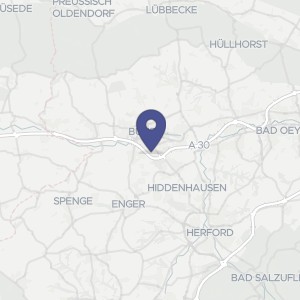 Karte von Heidestraße 95, 95 a-e, 32257 Bünde, Bünde