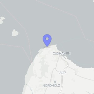Karte von Duhner Strandstraße 2, 27476 Cuxhaven, Duhnen