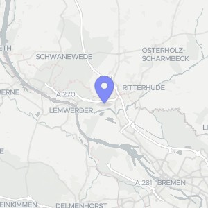 Karte von In den Krummen Stücken  39, 28717 Bremen, Lesum