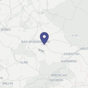 Karte von Birkengrund 1, 33181 Bad Wünnenberg, Fürstenberg