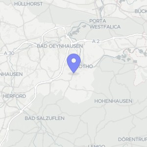 Karte von Bäckerstraße 1, 32602 Vlotho, Vlotho