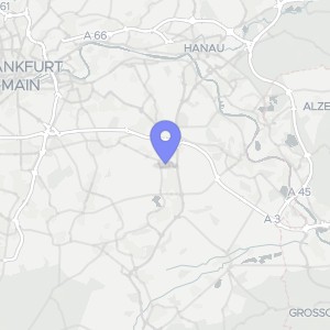 Karte von Rubensstraße 12, 63110 Rodgau, Hainhausen