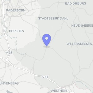 Karte von Auf dem Düsel 3, 33165 Lichtenau, Lichtenau