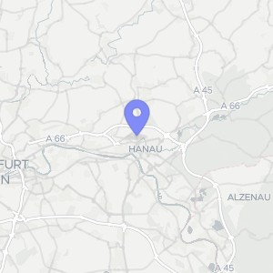 Karte von Alter Rückinger Weg / Büdinger Str.  2, 63450 Hanau