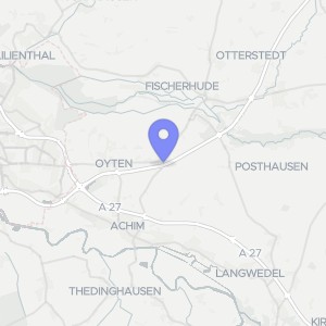 Karte von Hoher Acker 8, 28876 Oyten