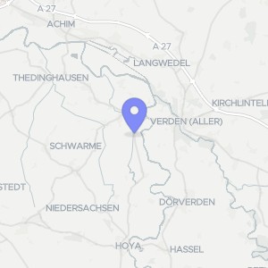 Karte von Hustedter Weg 1, 27337 Blender, Oiste