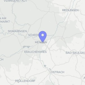 Karte von Breslauer Straße 48, 88512 Mengen