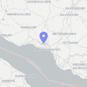 Karte von Susostraße 10, Alamannenweg 1, 88045 Friedrichshafen