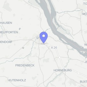 Karte von Ginsterweg 3, 21682 Stade