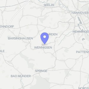 Karte von An den Pappeln 1, 30974 Wennigsen (Deister), Degersen
