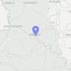 Karte von Über den Höfen, 37217 Witzenhausen, Kleinalmerode